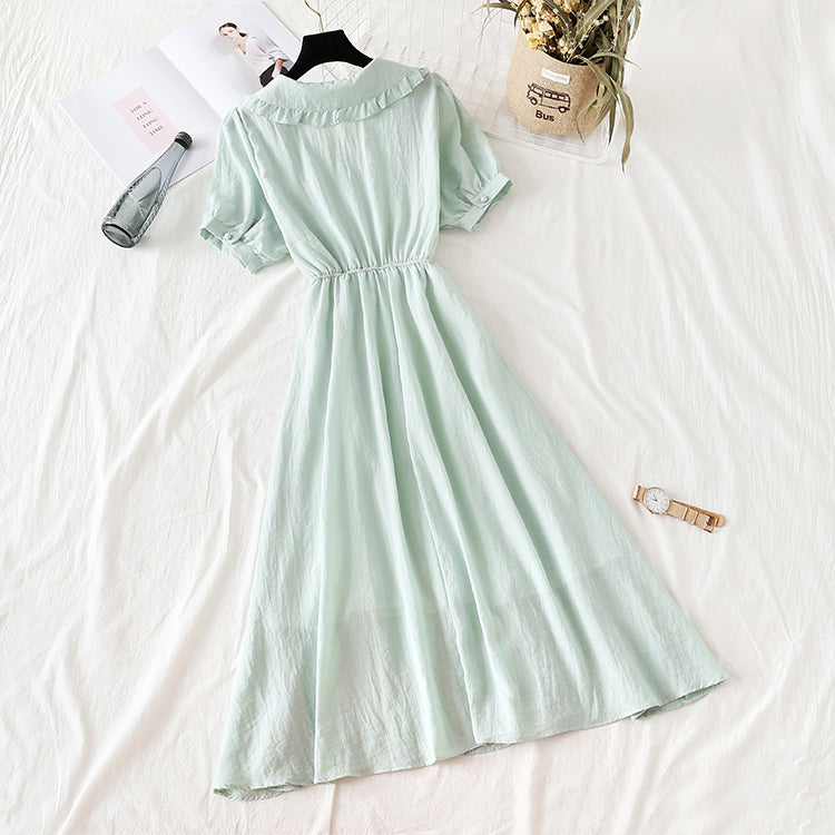 New French dress fairy super xiansen retro minority dress  4180