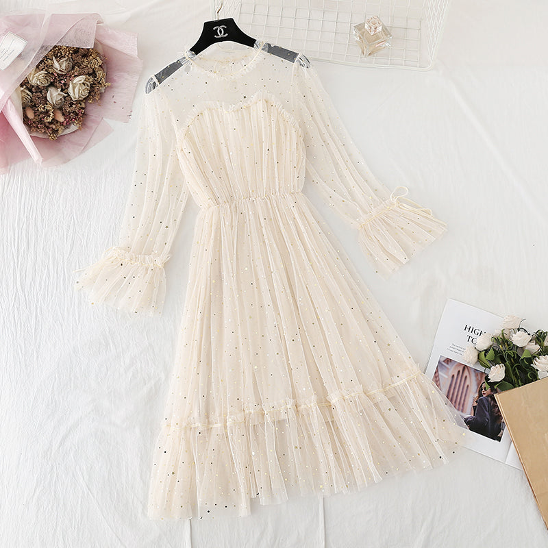 Jupe slim française en forme d'étoile, jupe trapèze super xiansen 4388