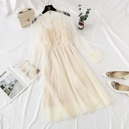 Lace net dress French elegant palace style  4364