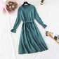 Small fragrance knitted dress French retro fishtail skirt  4482