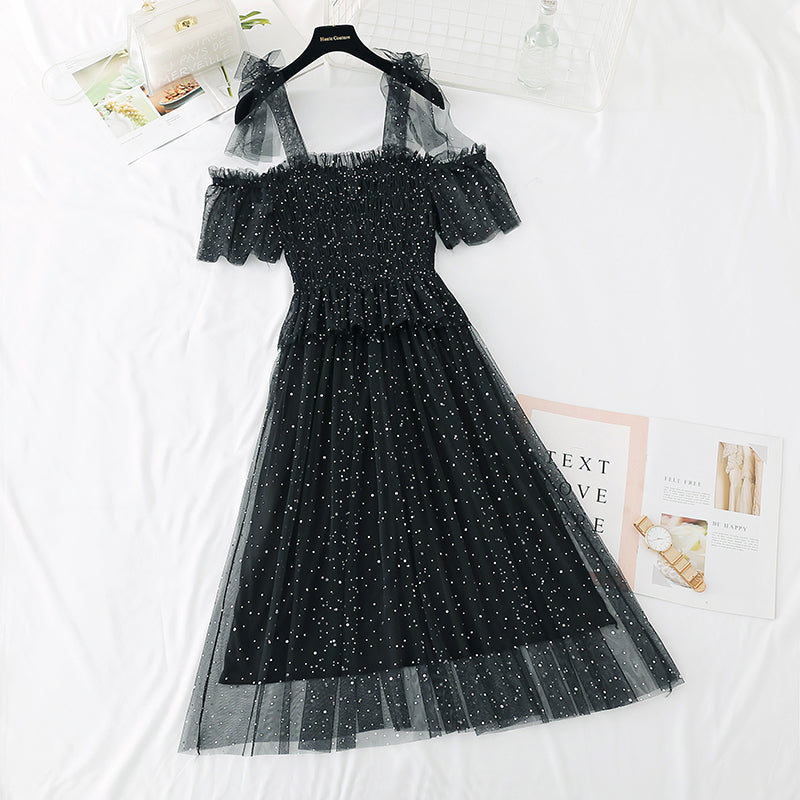 The new waist is slim, French retro skirt  4391