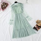 New nail bead lace up French retro super xiansen sweet skirt  4309