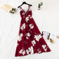 Broken Flower Chiffon dress female French first love skirt retro super Fairy  4108