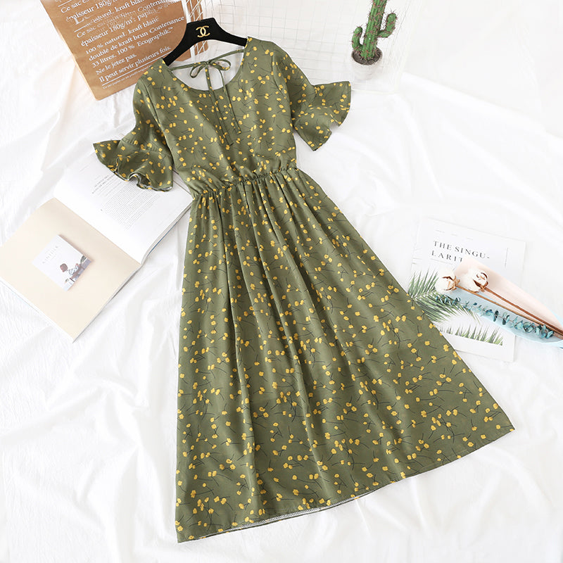 Broken Flower Chiffon Skirt popular in France  4473