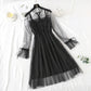 Minority French retro doll dress with lace dress  4324