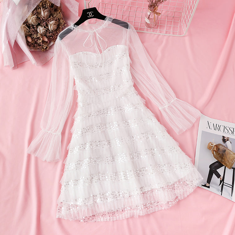 Französische erste Liebe kleiner duftender Windnetz-Feenrock 4306