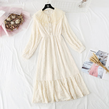 Chiffon Dress with French retro super fairy skirt  4012
