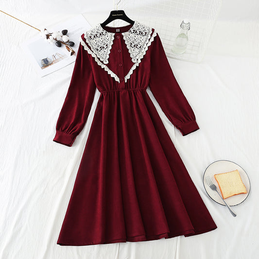 The new waist closing skirt shows a thin temperament  4054