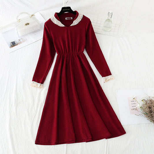 Slim knit bottomed skirt with versatile temperament  4066