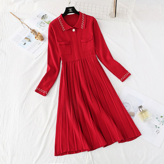 Loose sweater, skirt, bottom, inner layer, slim  3955