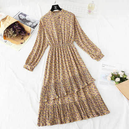 Broken flower fairy super xiansen pleated skirt  4031