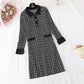 New style small fragrance high cold Department knee sweater skirt  4459