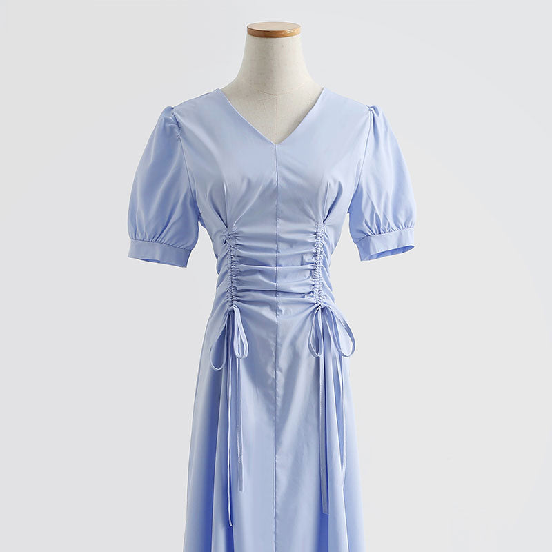 New fashion waist closing temperament high sense long skirt  4284