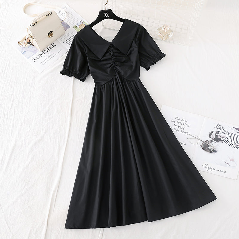 High waist French long skirt fairy super xiansen system shows thin waist 4141