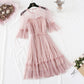 Minority Platycodon skirt fairy star gauze dress  4331