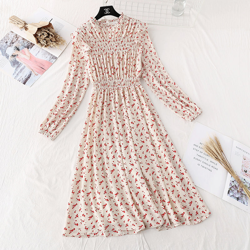 New fairy super xiansen French retro slim skirt  4048