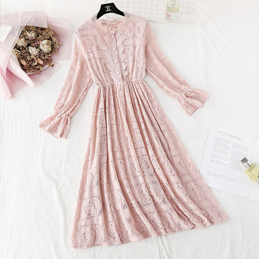 French retro skirt fairy super xiansen department, with a slim waist  4051