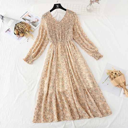 The new skirt is light and mature, with foreign air and fairy Sen series 4042