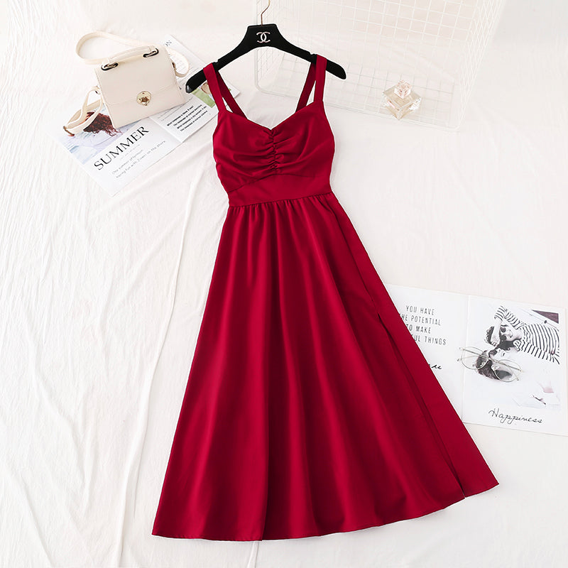 Französischer Retro-Stil, schmale Taille, Rock Mori 4109