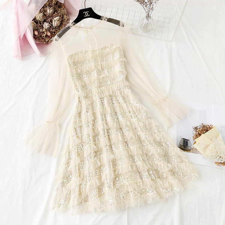 Französische erste Liebe kleiner duftender Windnetz-Feenrock 4306