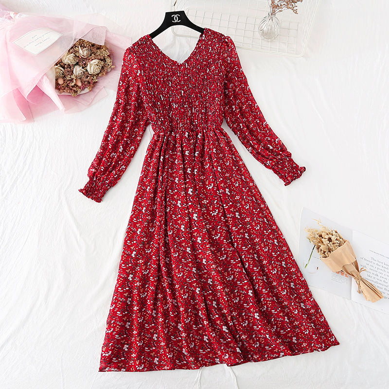 The new skirt is light and mature, with foreign air and fairy Sen series 4042