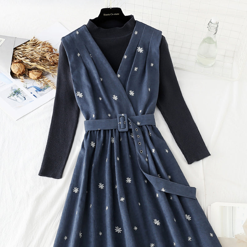 Christmas fashion suit two-piece skirt  4064