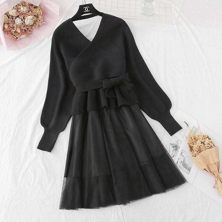 Jupe de costume de style sœur impériale haute mode tempérament froid 3945