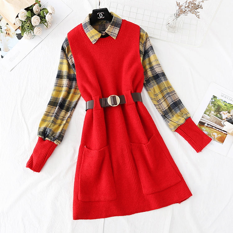 Celebrity xiaoxiangfeng suit dress  4019