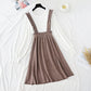 New suspender fake two pieces of small fragrance french wool dress  3904