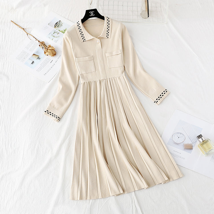 Loose sweater, skirt, bottom, inner layer, slim  3955