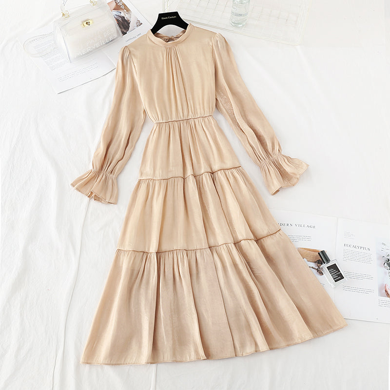 Vintage solid bow tie with a long skirt at the bottom  3830