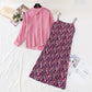 Kikyo first love Mori floral suspender skirt long sleeve  3825