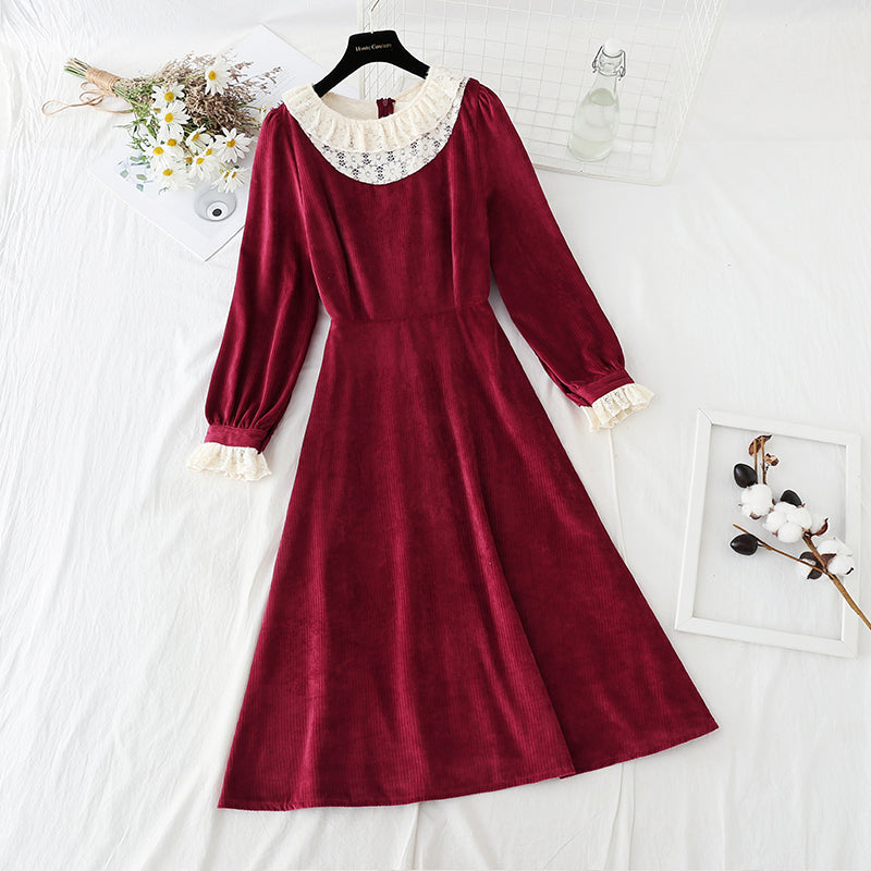 Retro High Waist thin Hepburn style bottomed small black skirt  4052