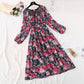 New dress French Vintage Print Dress  4028