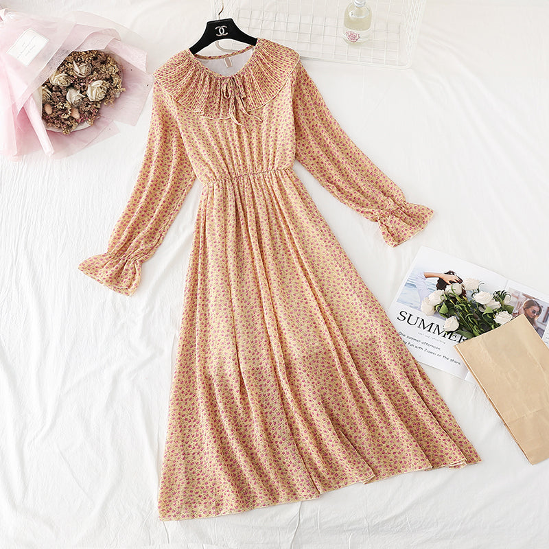 French retro dress sweet Platycodon skirt  3818