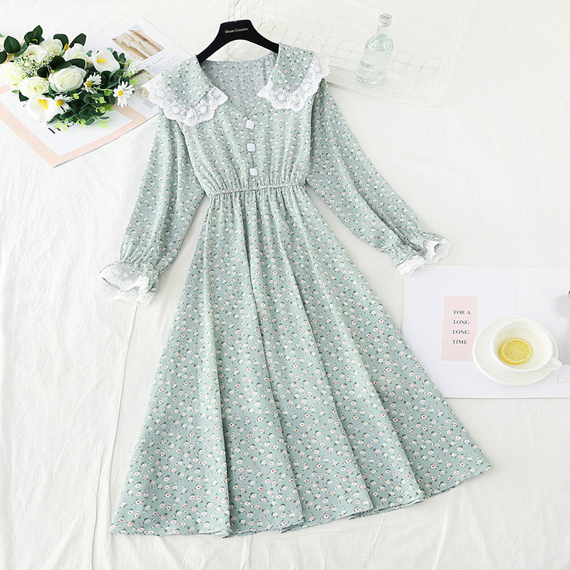 Thin and high-quality Floral Dress  3918