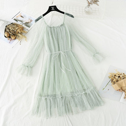 Skirt light mature style temperament foreign fairy super xiansen Department  4032