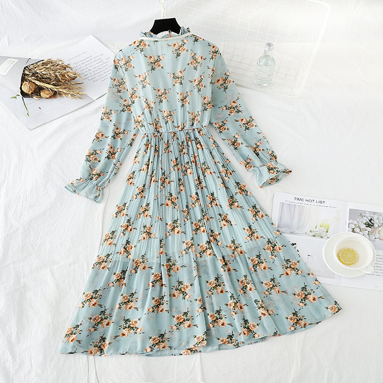 Retro floral Platycodon grandiflorum skirt fairy super xiansen series  3841