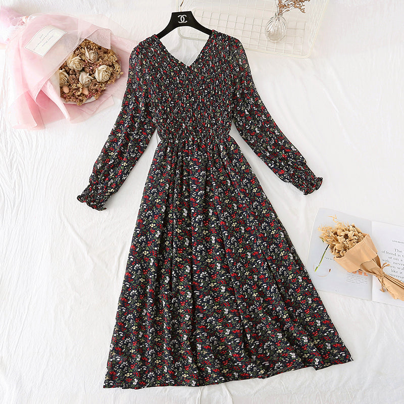 The new skirt is light and mature, with foreign air and fairy Sen series 4042