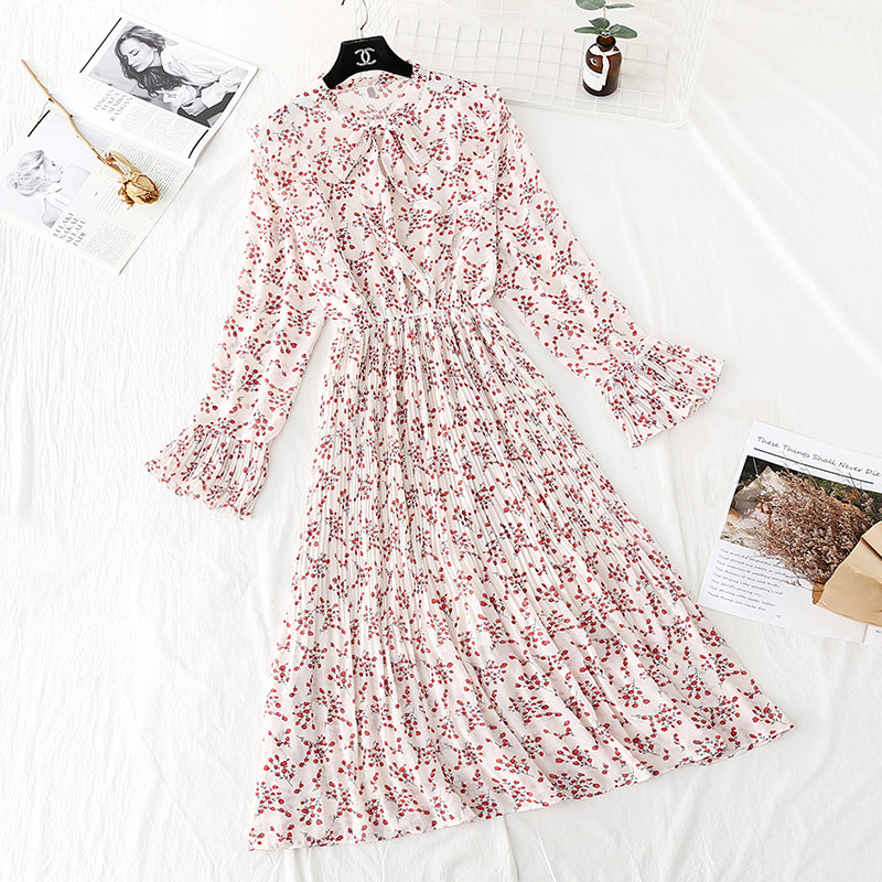 Retro Platycodon chiffon long skirt fairy super fairy series  3821