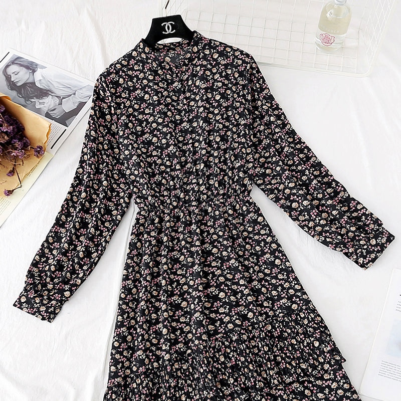 Broken flower fairy super xiansen pleated skirt  4031