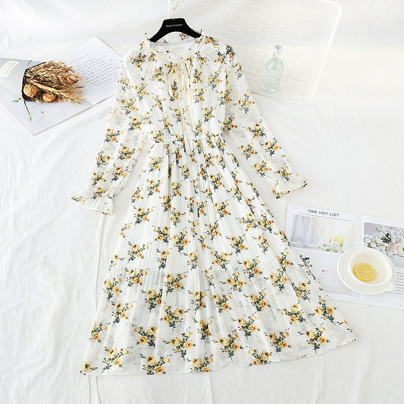 Retro floral Platycodon grandiflorum skirt fairy super xiansen series  3841