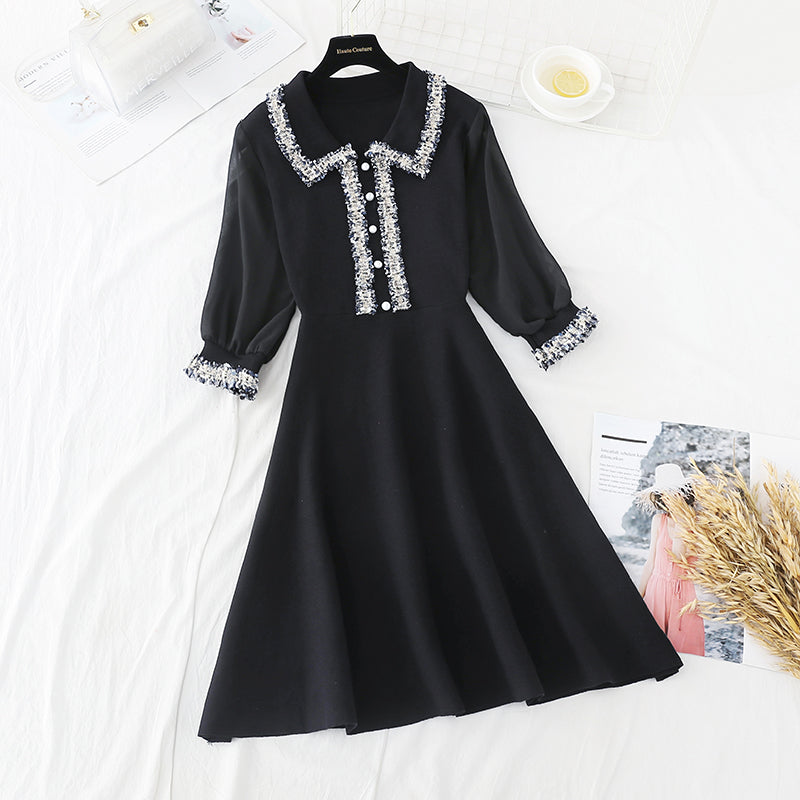 Slim waist, small fragrance skirt, goddess style  3832