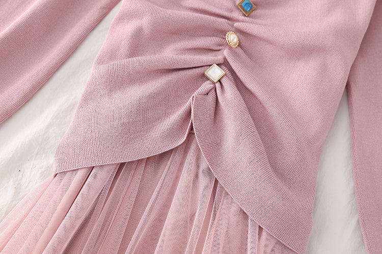 Jupe longue à grande balançoire en gaze, costume de la série Super Fairy 3820