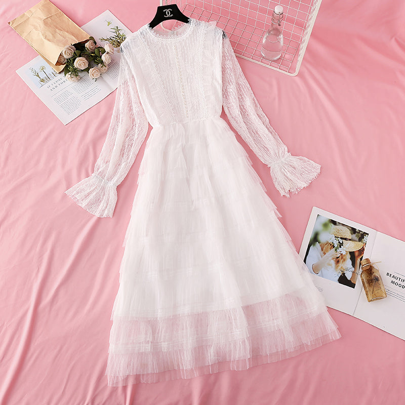 Xianqi-Spitzennetzkleid Super-Xiansen-Prinzessin-Kuchenrock 3813