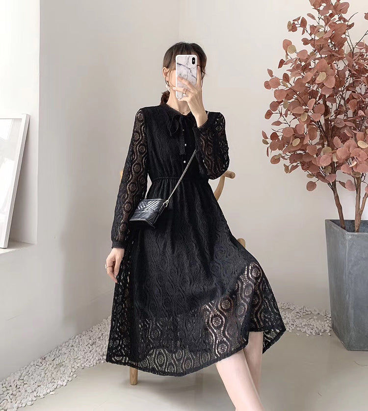 Langärmliger Knierock 3870 der Göttin mit hohem und dünnem Temperament