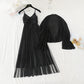 Cardigan lace dress temperament goddess style  3827