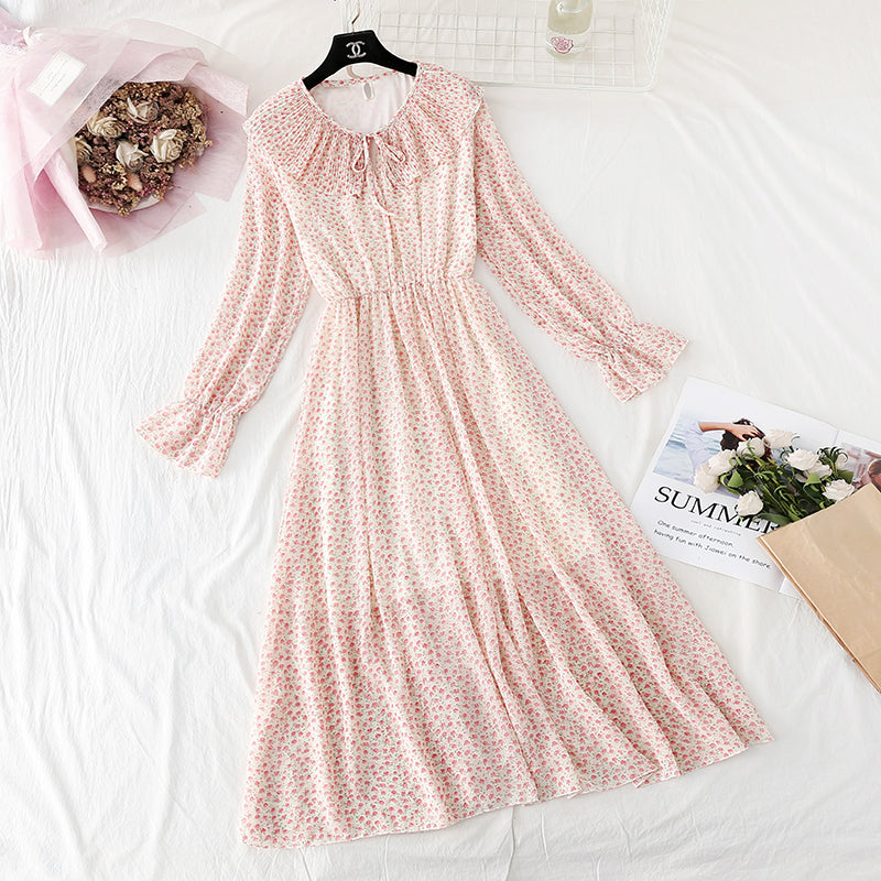 French retro dress sweet Platycodon skirt  3818