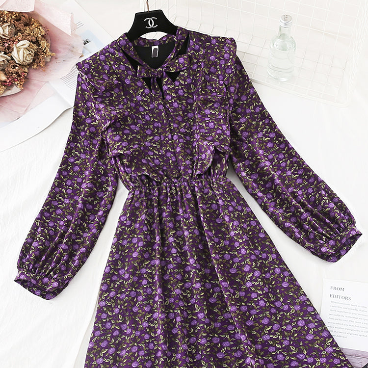 French style first love, retro super immortal, slim waist  3824