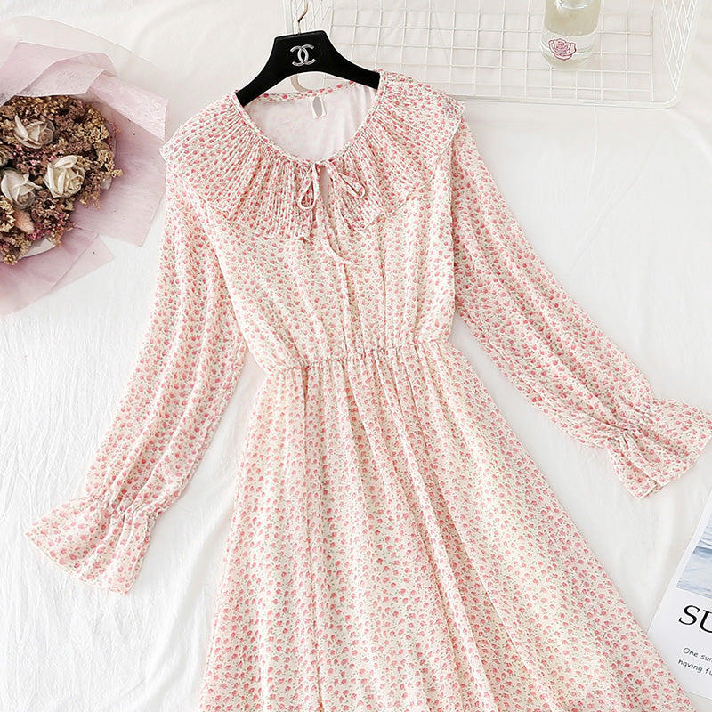 French retro dress sweet Platycodon skirt  3818